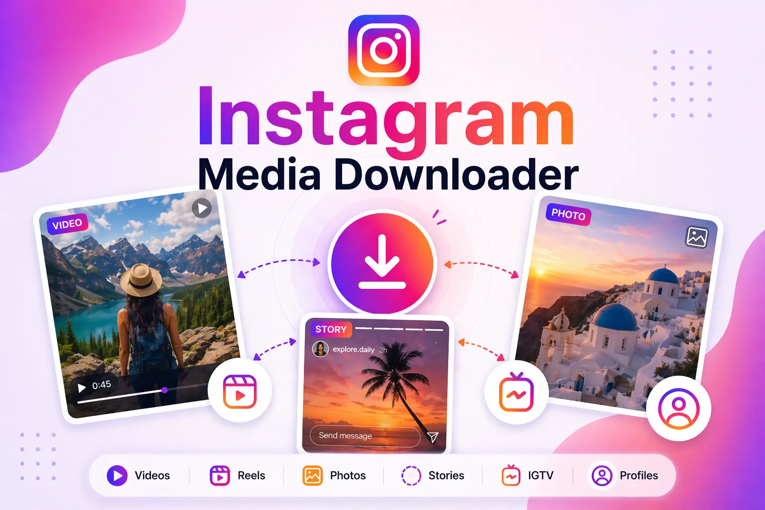 Preview image for Instagram video downloading on DownVio